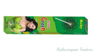 10 CM GREEN SPARKLERS